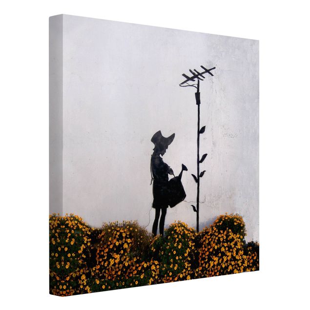 Tableaux Banksy - Girl With Watering can