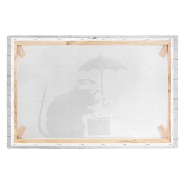 Tableau sur toile - Banksy - Rat With Umbrella