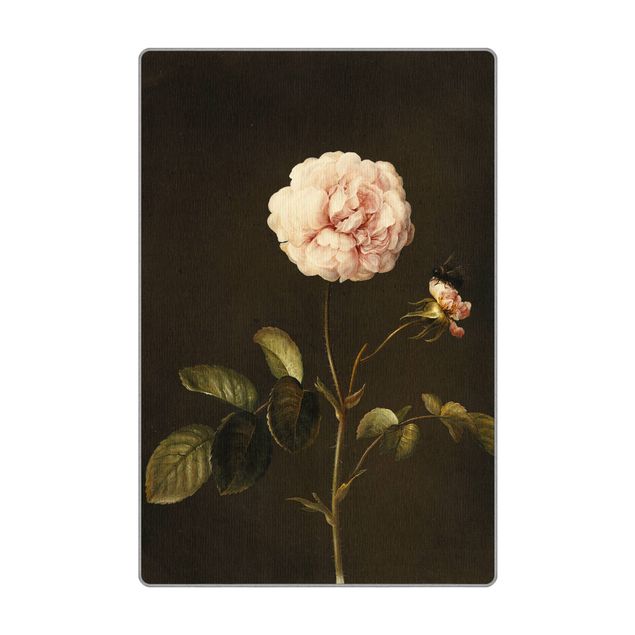 tapis grande taille Barbara Regina Dietzsch - French Rose with Bumblebee