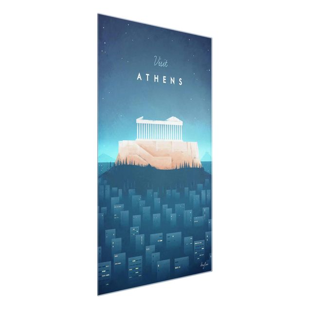 Tableau ville Poster de voyage - Athènes