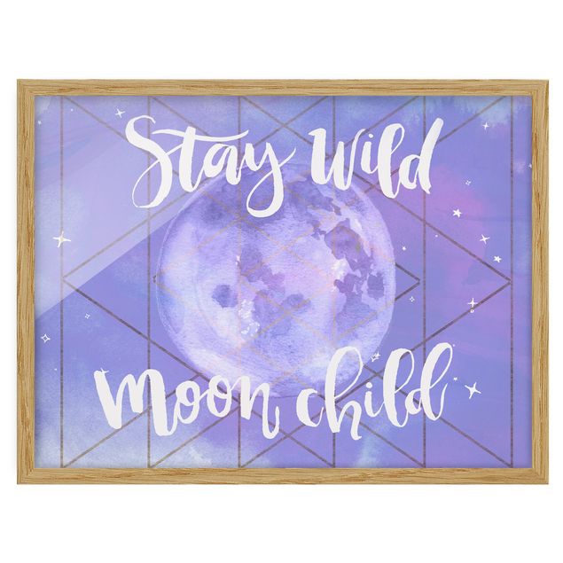 Tableau spirituel Moon Child - Stay Wild