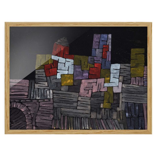 Tableau abstrait Paul Klee - Ancienne maçonnerie Sicile