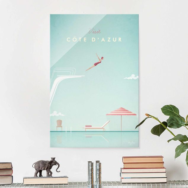 Décorations cuisine Poster de voyage - Côte D'Azur