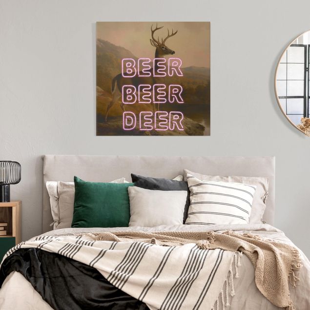 Tableau animaux Beer Beer Deer
