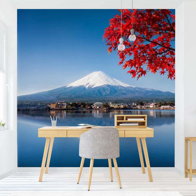 Tapisserie moderne Le Mont Fuji en automne