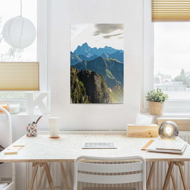 Tableau paysage Montagnes sur les Lofoten
