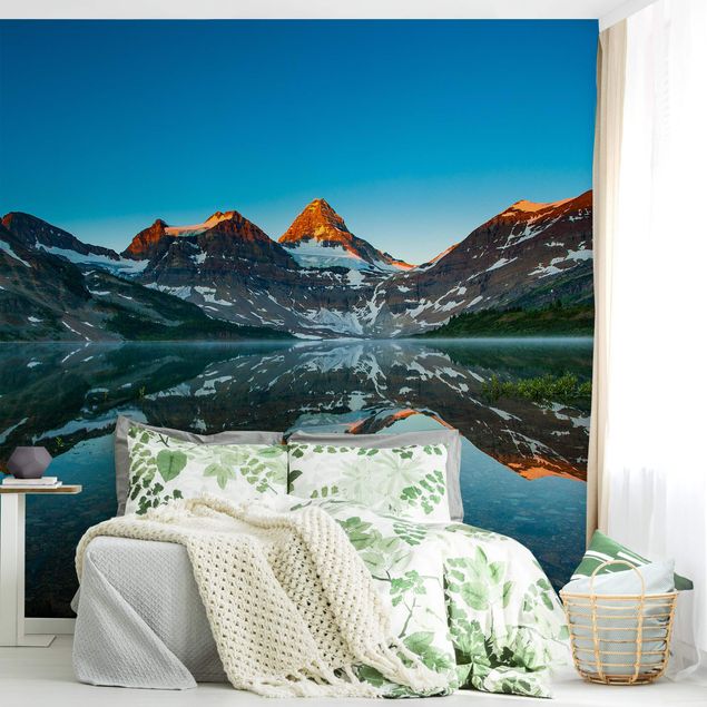 Tapisserie paysage Paysage de montagne au lac Magog au Canada