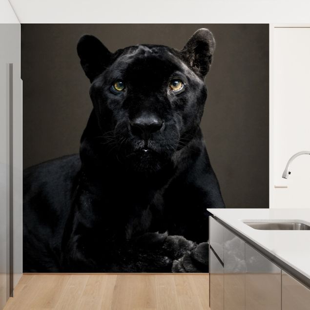 Papier peint moderne Puma noir