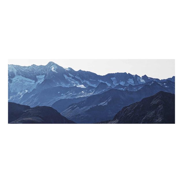 Tableaux moderne Vue panoramique des montagnes bleues