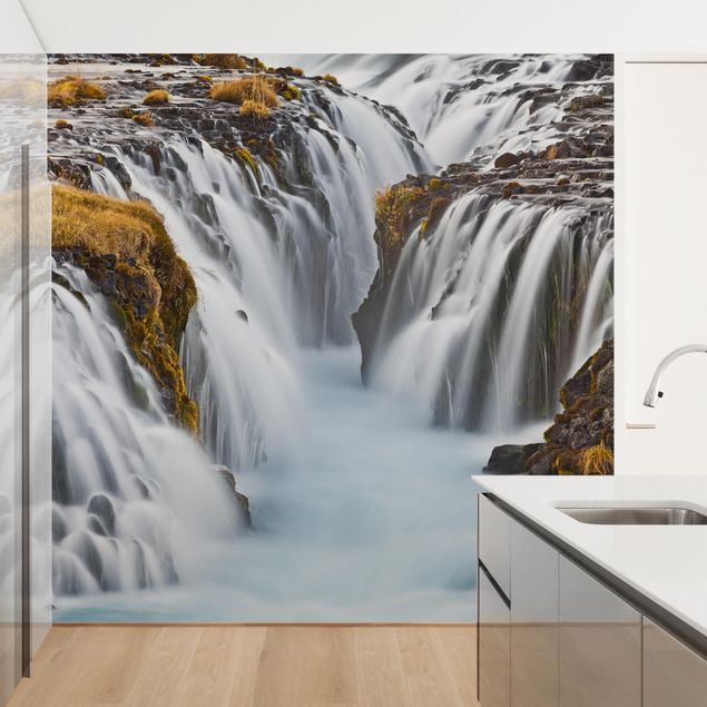 Tapisserie moderne Chute d'eau de Brúarfoss en Islande