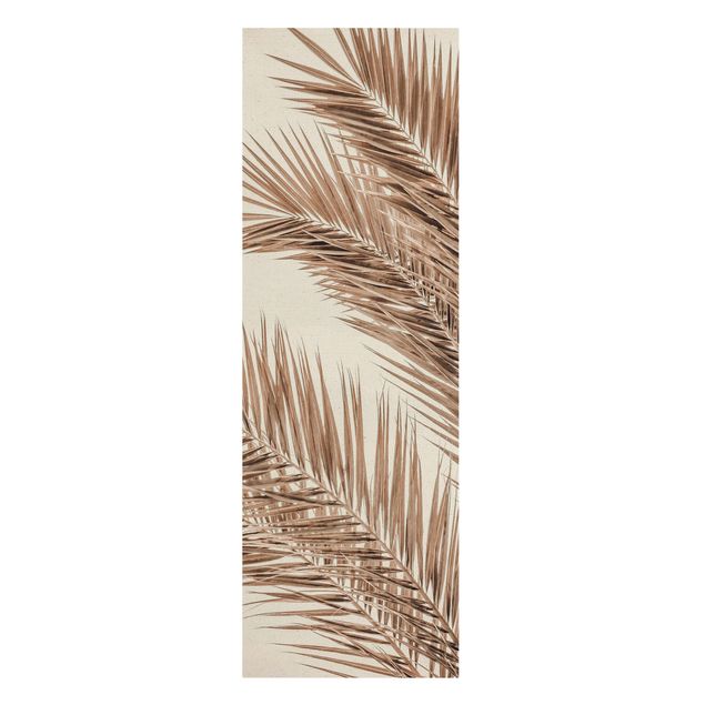 Tableaux nature Feuilles de palmier couleur bronze