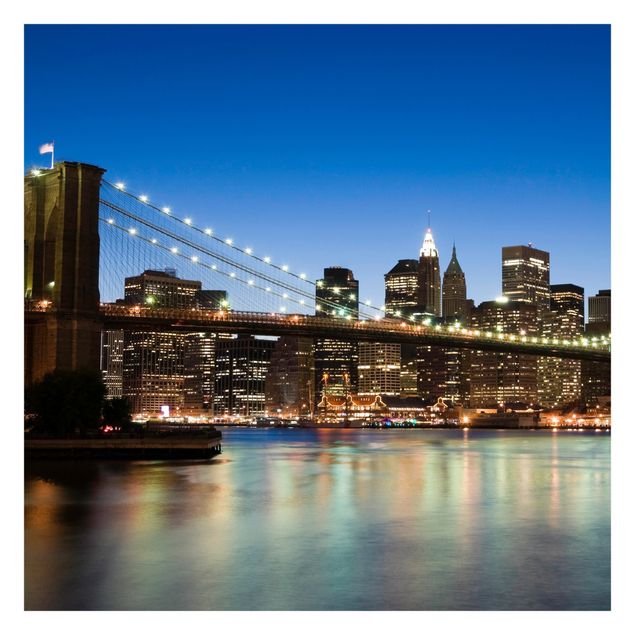 Papier peint panoramique Pont de Brooklyn à New York