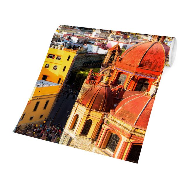 Papier peint panoramique Maisons colorées Guanajuato