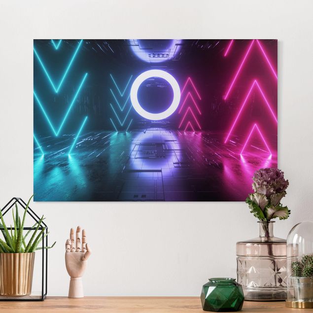 Tableaux moderne Colourful Neon Lights