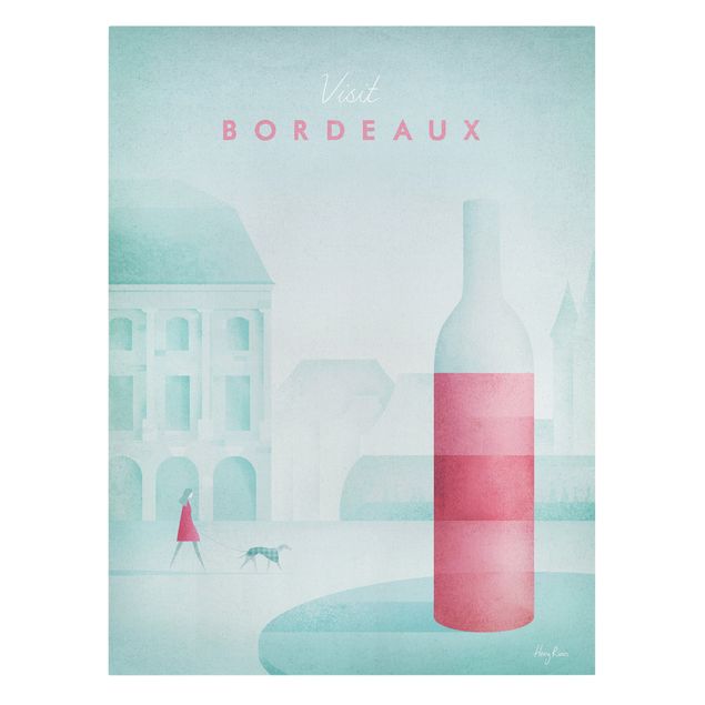 Tableau turquoise Poster de voyage - Bordeaux