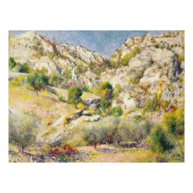 Tableaux montagnes Auguste Renoir - Rocher à l'Estaque