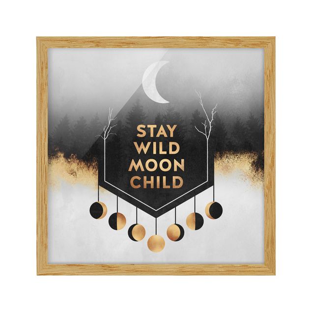 Tableau abstrait Stay Wild Moon Child