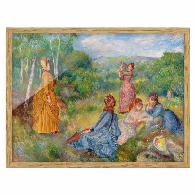 Tableau arbre Auguste Renoir - Jeunes femmes jouant au badminton