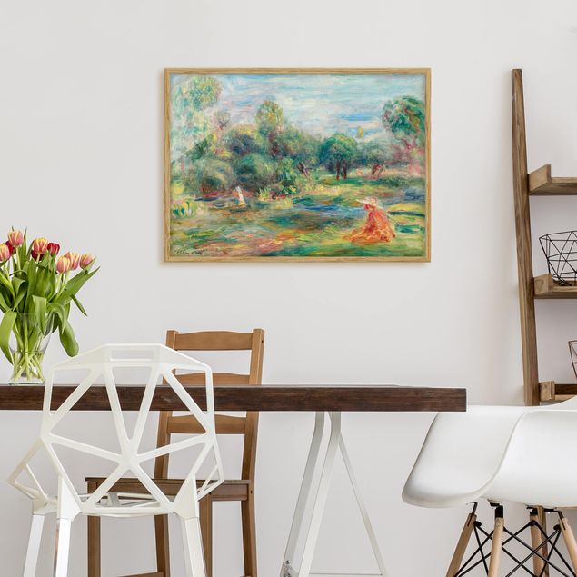 Toile impressionniste Auguste Renoir - Paysage à Cagnes