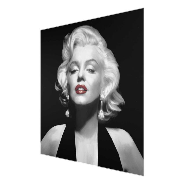 Tableaux Marilyn aux lèvres rouges