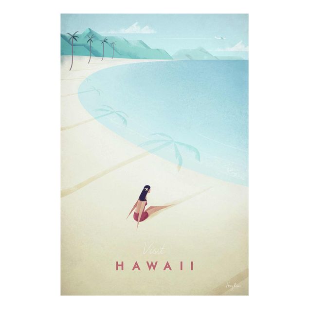 Tableaux mer Poster de voyage - Hawaii