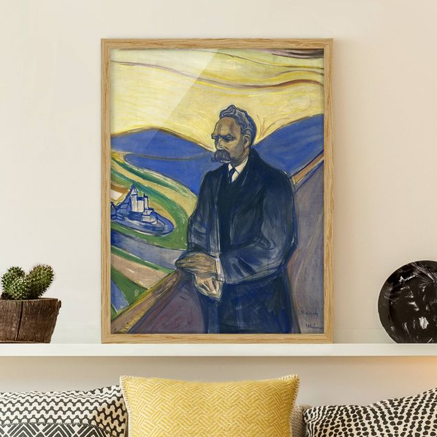 Déco mur cuisine Edvard Munch - Portrait de Friedrich Nietzsche