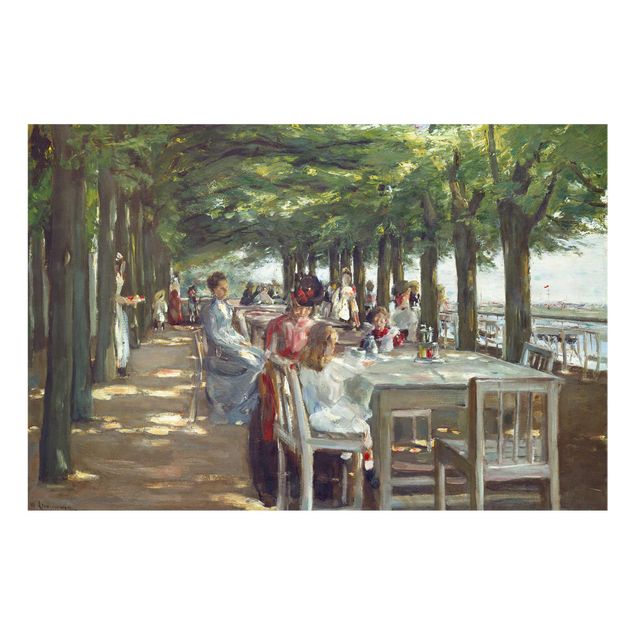 Tableaux arbres Max Liebermann - La terrasse du restaurant Jacob