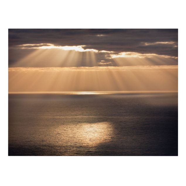 Tableaux modernes Rayons de soleil sur l'océan