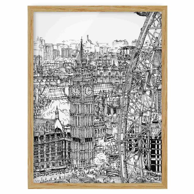 Tableau moderne Étude de ville - London Eye