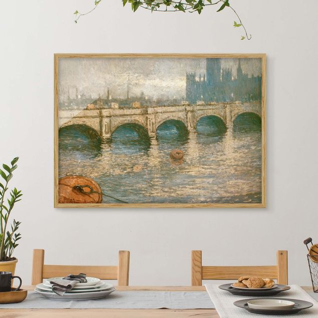 Tableaux Impressionnisme Claude Monet - Pont de la Tamise et Parlement à Londres