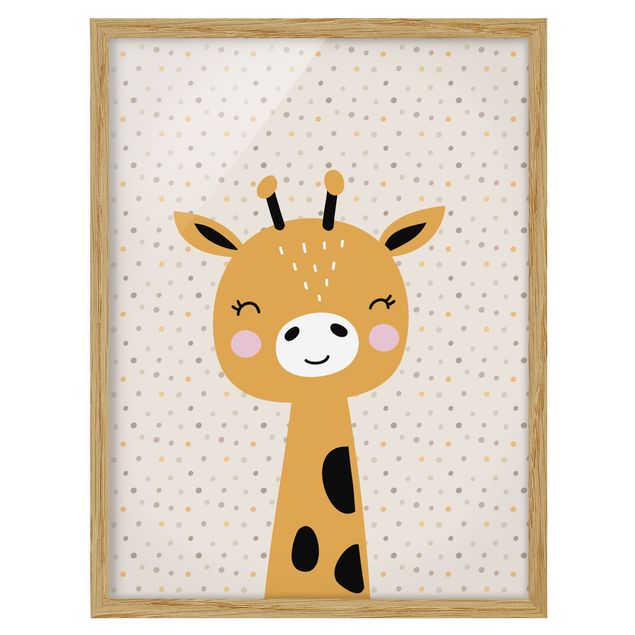 Tableau moderne Bébé Girafe
