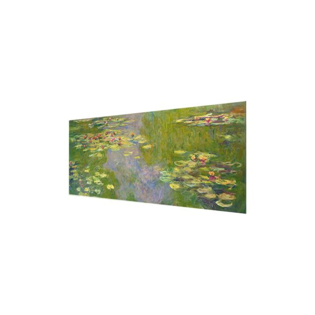 Tableaux en verre fleurs Claude Monet - Nénuphars verts
