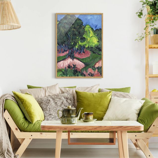 Tableau arbre Ernst Ludwig Kirchner - Paysage avec marronnier