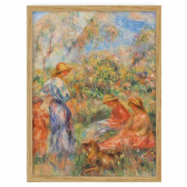 Tableaux moderne Auguste Renoir - Trois femmes et enfant dans un paysage