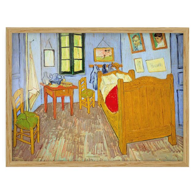 Tableau en pointillisme Vincent Van Gogh - Chambre à coucher à Arles