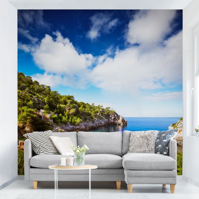 Papier peint panoramique paysage Cala De Deia à Majorque