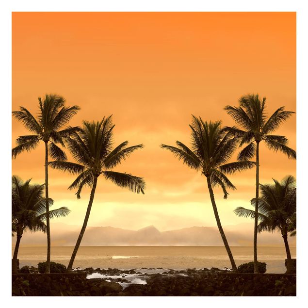 Papier peint panoramique paysage Coucher de soleil des Caraïbes II