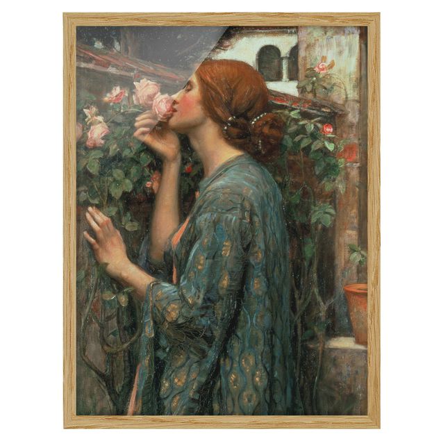 Tableaux portraits John William Waterhouse - L'âme de la rose