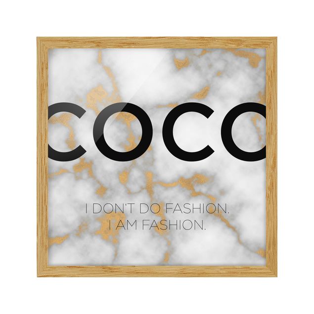 Tableaux citations Coco - I Dont Do Fashion