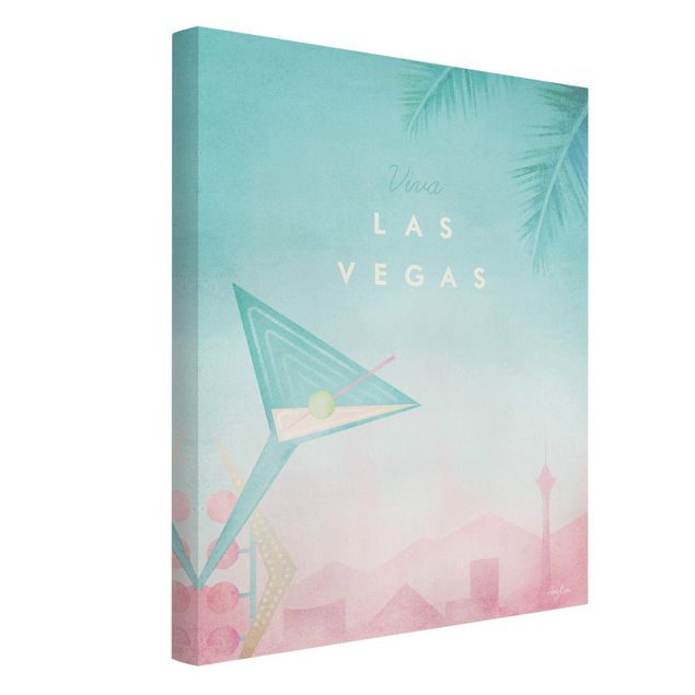 Tableaux reproduction Poster de voyage - Viva Las Vegas
