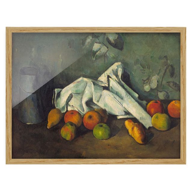 Décoration artistique Paul Cézanne - Nature morte avec bidon de lait et pommes