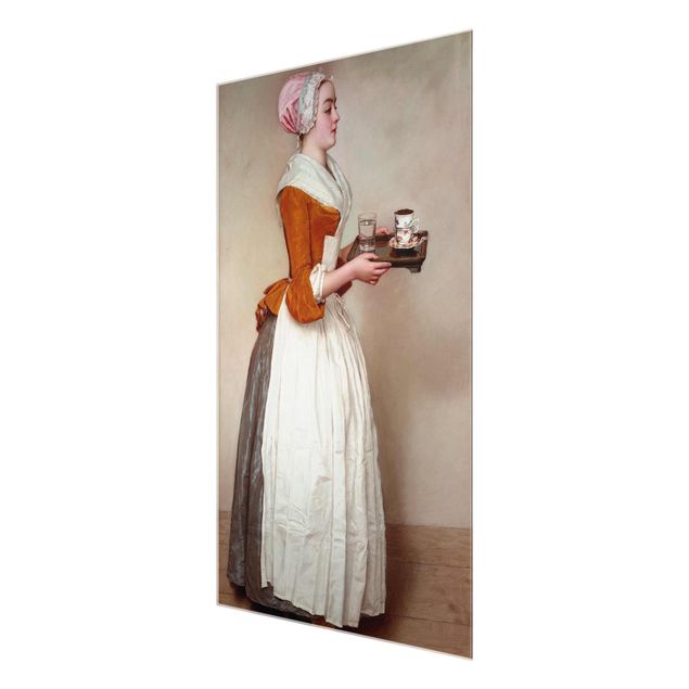 Tableaux portraits Jean Etienne Liotard - La jeune fille en chocolat