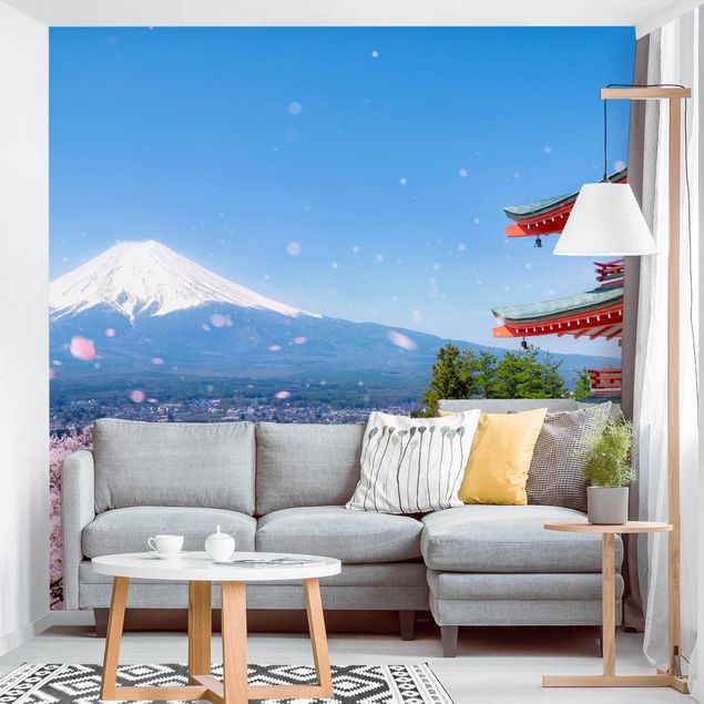 Tapisserie moderne Pagode Chureito et Mont Fuji