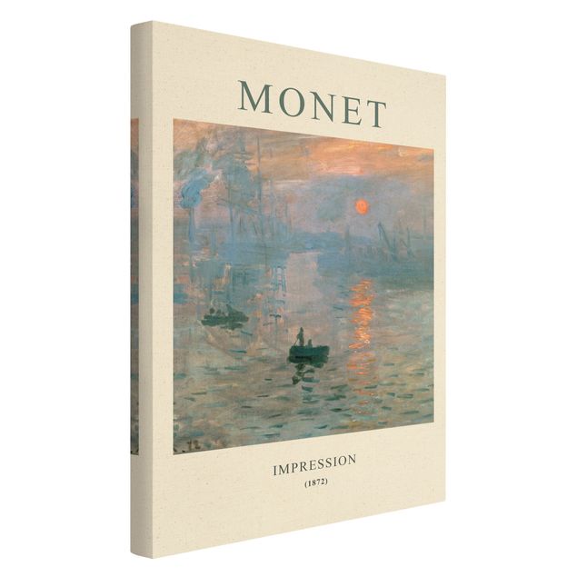 Tableau ton bleu Claude Monet - Impression - Édition musée