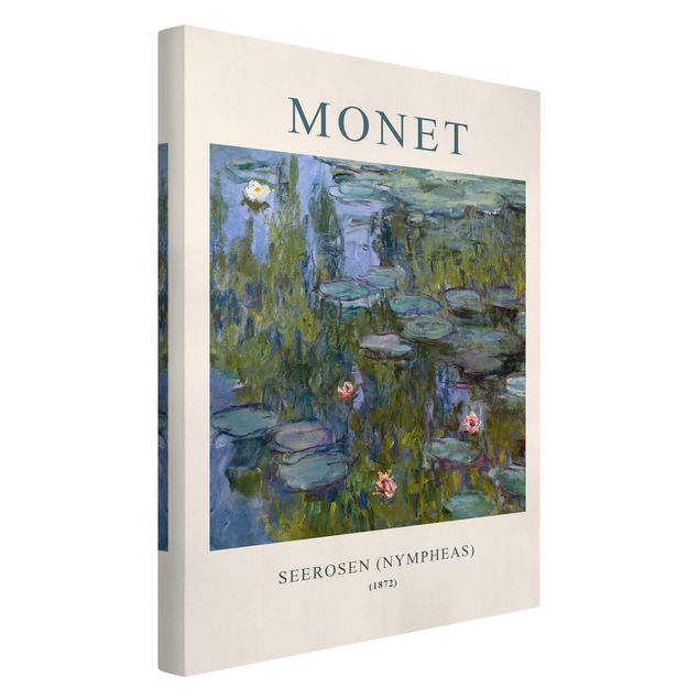 Tableau moderne Claude Monet - Waterlilies (Nymphaeas) - Museum Edition