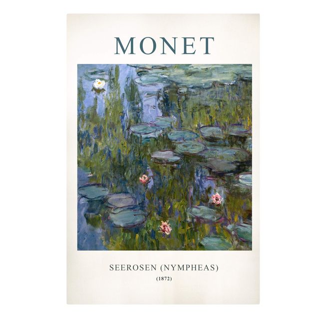 Tableau fleurs Claude Monet - Waterlilies (Nymphaeas) - Museum Edition