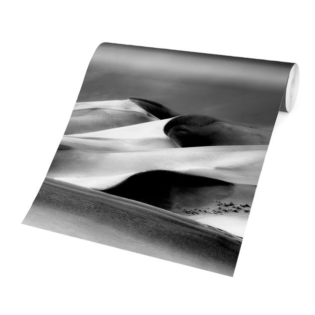 Papier peint noir et blanc Colorado Dunes Noir Et Blanc