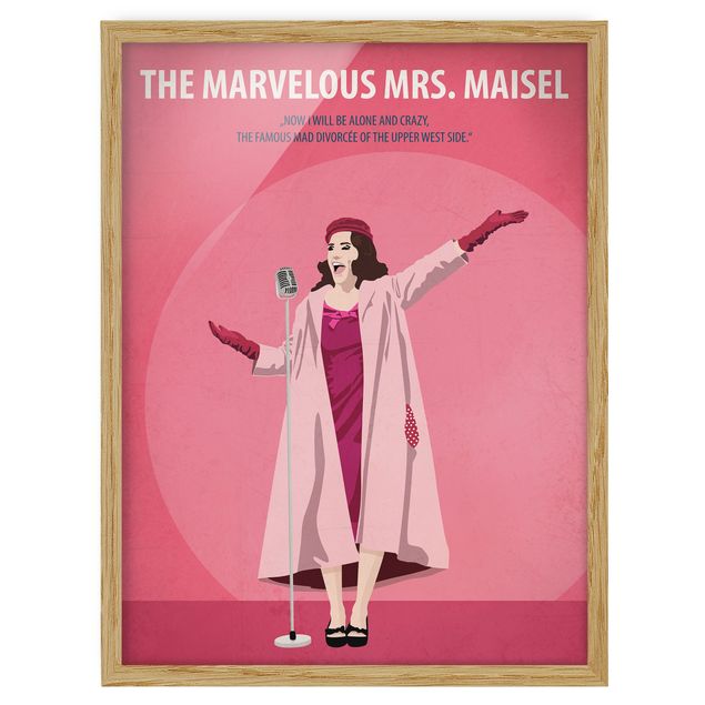 Tableau reproduction Affiche de film Mme Maisel, femme fabuleuse