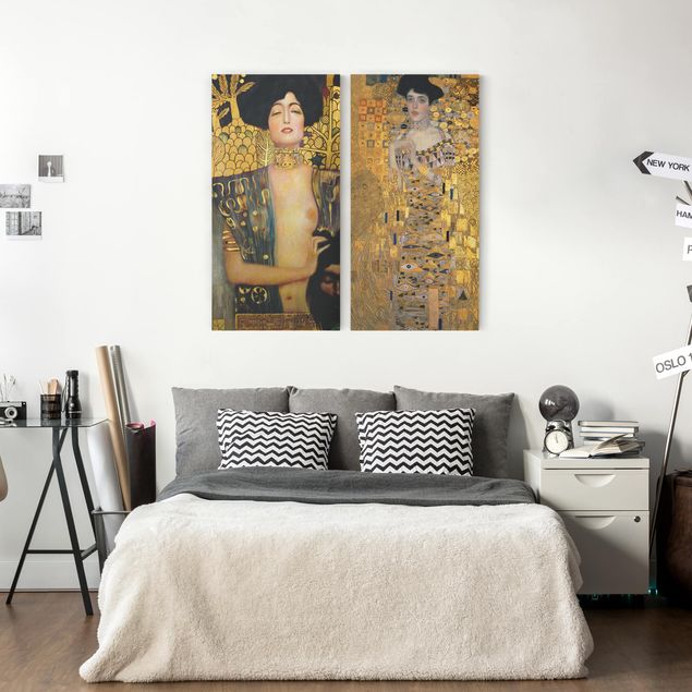 Tableau Art Déco Gustav Klimt - Judith et Adele