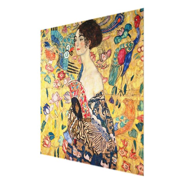 Tableau portraits Gustav Klimt - Dame à l'éventail